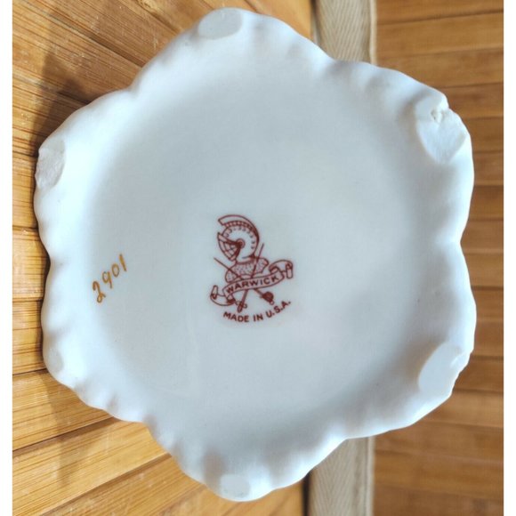 Vintage Warwick China Floral Porcelain Creamer Made in USA 4x4.5x4.5" - Picture 2 of 12